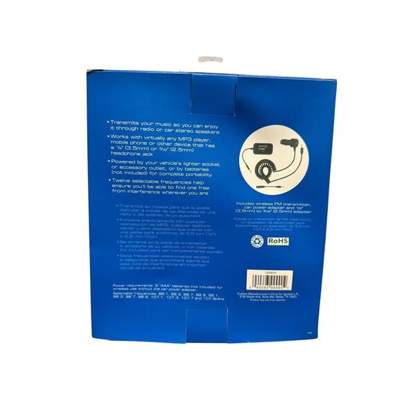 Auvio Universal Wireless FM Transmitter - 1200876 - BRAND NEW IN BOX - Picture 3 of 7